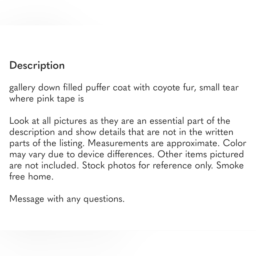 Gallery down filled puffer coat with coyote fur - Picture 11 of 11